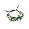 GREEN BEADED ARTIFACT BRACELET