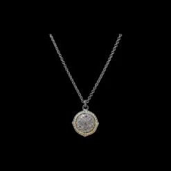 GREY AND WHITE DIAMOND DROP NECKLACE