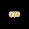 GREY DIAMOND SCROLL STATEMENT RING