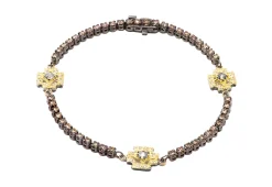 GREY DIAMONDS CHAIN LINK BRACELET