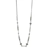 18" GREY STAR WITH MORGANITE NECKLACE