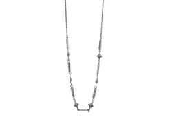 18" GREY STAR WITH MORGANITE NECKLACE