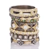 Gunmetal Stack Ring