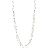 Hammered Round Link Necklace