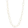 Hammered Round Link Necklace