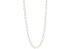 Hammered Round Link Necklace