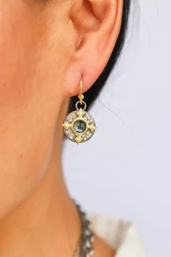 HEMATITE CRIVELLI DROP EARRINGS