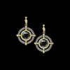 HEMATITE OPEN CIRCLE DROP EARRINGS