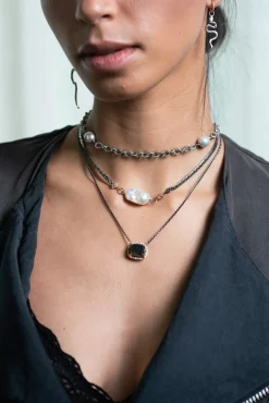 Hematite Pendant Necklace