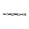 HUGGIE BRACELET WITH DIAMONDS AND LONDON BLUE TOPAZ