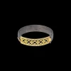 HUGGIE BRACELET WITH GOLD SCROLLS