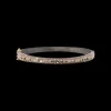 LIGHT MAUVE ENAMEL CRIVELLI GREY SPINEL HUGGIE BRACELET