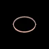 LIGHT NUDE ENAMEL BANGLE BRACELET WITH CRIVELLI DETAILS
