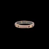 LIGHT NUDE ENAMEL STACK BAND WITH CHAMPAGNE DIAMONDS AND PURPLE GARNETS