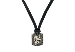 Lion Shield Pendant Leather Necklace