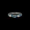 LONDON BLUE TOPAZ TRUE TEAL ENAMEL STACK