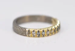 MARQUISE BLUE GREEN SPINEL STACK BAND