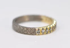 MARQUISE BLUE GREEN SPINEL STACK BAND