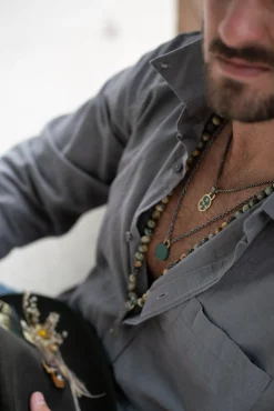 Medallion Artifact Pendant Necklace