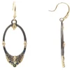 MEDIUM ELONGATED POINTED OVAL DROP EARRINGS