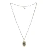 MEDIUM OVAL SHIELD DROP NECKLACE