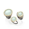MILKY AQUAMARINE PAVE COCKTAIL RING
