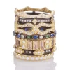Mini Scroll Stack Band Ring