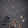 35MM BLACK SAPPHIRE PAVE CRESCENT MOON ENHANCER