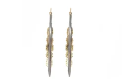 43 MM CRIVELLI AUSTRALIAN OPAL HOOP EARRINGS