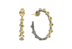 25MM CRIVELLI STATION HOOP EARRINGS