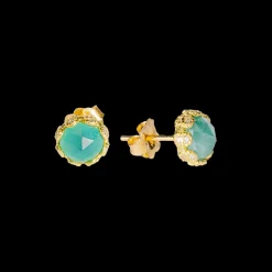 6 MM GRANDIDIERITE STUD EARRINGS