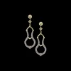 62 MM HORSESHOES DROP EARRINGS
