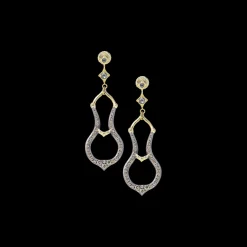 62 MM HORSESHOES DROP EARRINGS