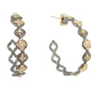 25mm Open Scroll Hoop Earrings