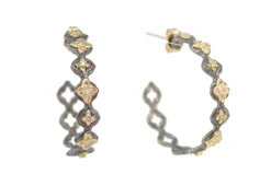 25mm Open Scroll Hoop Earrings