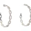 35 MM PAPERCLIP HOOP EARRINGS