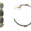 35MM PATINA ARTIFACT HOOP EARRINGS