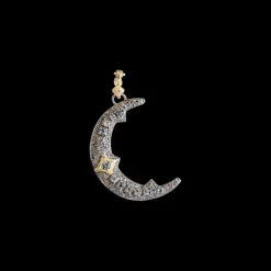 35 MM PAVE CRESCENT MOON ENHANCER