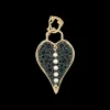 30 MM SAPPHIRE AND PEARL HEART ENHANCERT