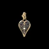 20 MM SAPPHIRE AND PEARL HEART ENHANCER