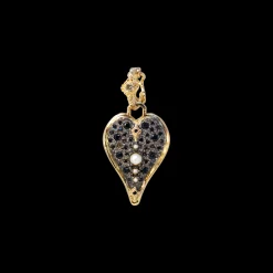 20 MM SAPPHIRE AND PEARL HEART ENHANCER