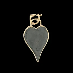 30 MM SAPPHIRE AND PEARL HEART ENHANCERT