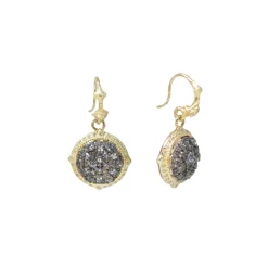 17 MM WHITE DIAMOND AND MARQUISE SPINEL DROP EARRINGS