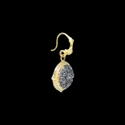 17 MM WHITE DIAMOND AND MARQUISE SPINEL DROP EARRINGS