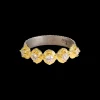 3 MM WHITE DIAMOND SCROLL STATEMENT RING