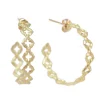 25mm Yellow Gold Hoop Earrings