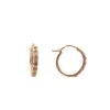 13MM YELLOW SAPPHIRE HUGGIE HOOP EARRINGS