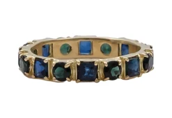 Multi-Stone Stack Band Ring