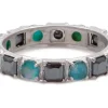 Multi-Stone Stack Band Ring