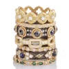 Multi-Stone Stack Band Ring